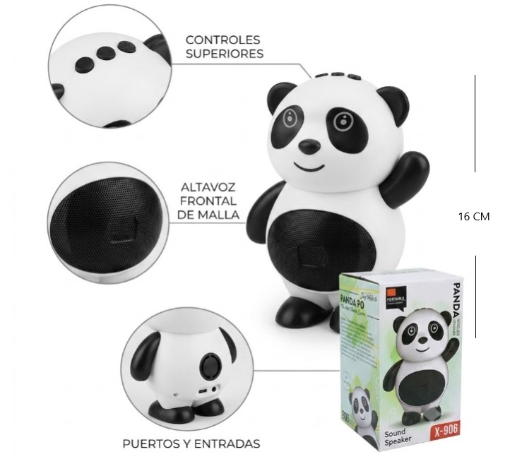 PARLANTE OSO PANDA PO X-906
