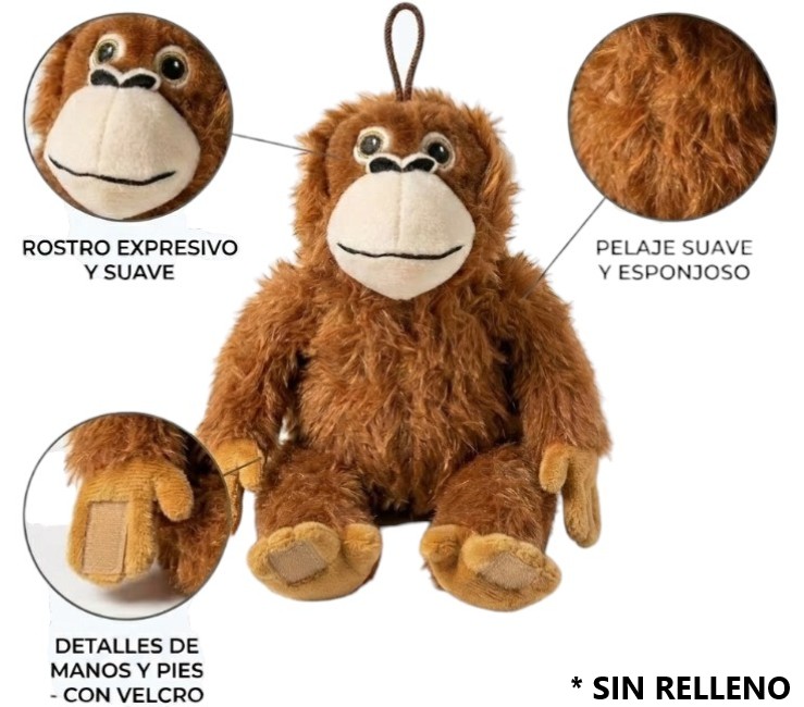 PELUCHE MONITO PUNCH SIN RELLENO