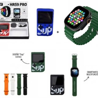 COMBO CONSOLA SUP PORTATIL Y SMARTWATCH