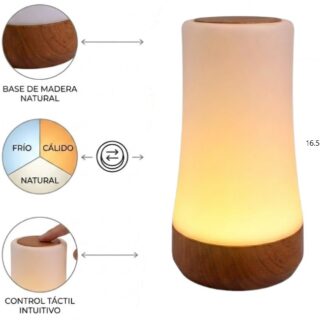 LAMPARA LED DE MESA 3 TONOS