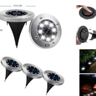PACK 4 ESTACAS LED SOLARES EXTERIOR SL-600