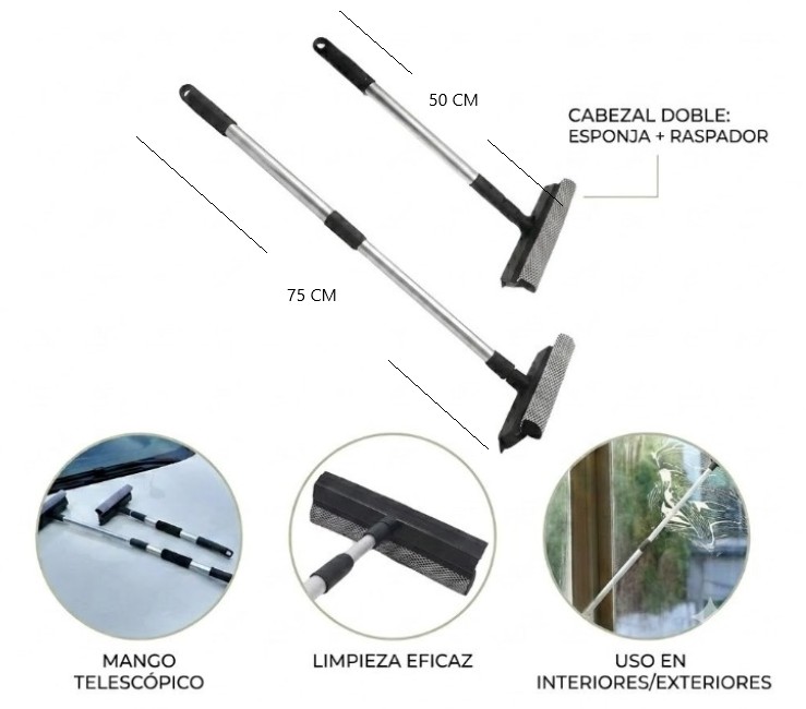CEPILLO LIMPIAVIDRIOS EXTENSIBLE