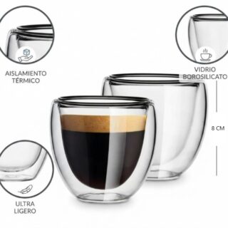 VASO DOBLE VIDRIO 150ML