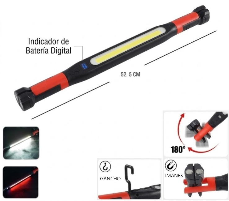 LINTERNA LED DE TRABAJO CON IMAN ZJ-8905