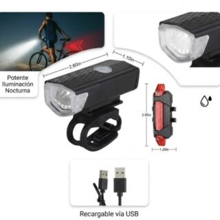 KIT X 2 LUCES PARA BICICLETA