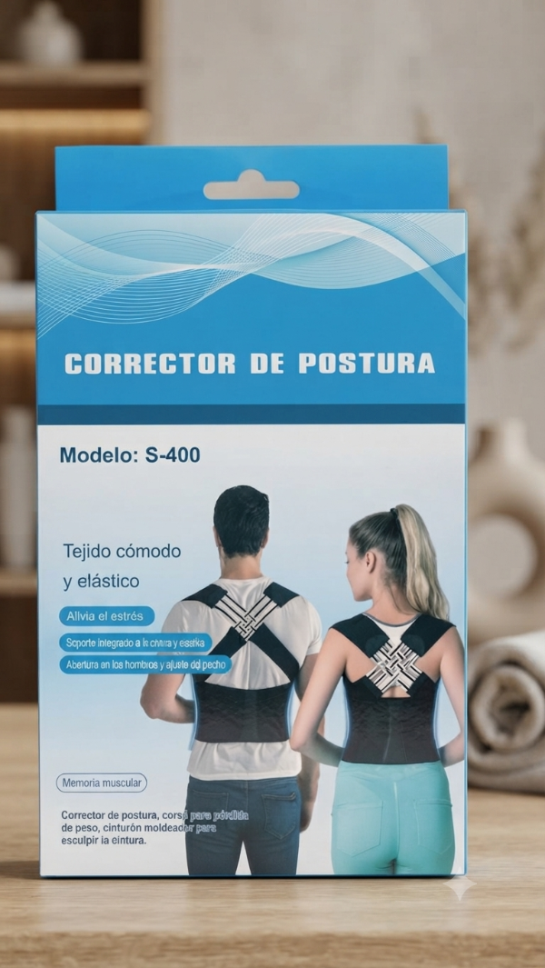 Corrector de postura espalda compresión elástico (talles M,L,XL,XXL) S25-244