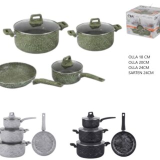 SET DE OLLAS 7 PCS 8037/8035/8033