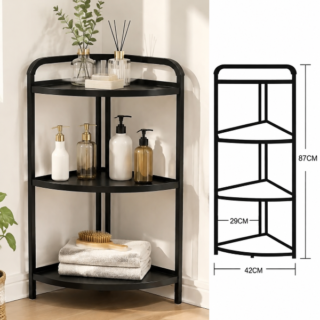 Rack triangular de almacenamiento 3 niveles reforzado