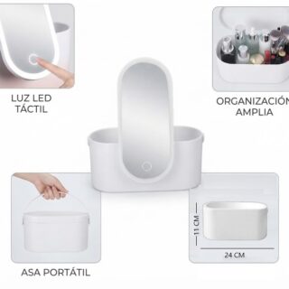 ORGANIZADOR DE MAQUILLAJES CON ESPEJO