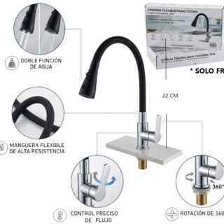 CANILLA FLEXIBLE COCINA (SOLO FRIO)