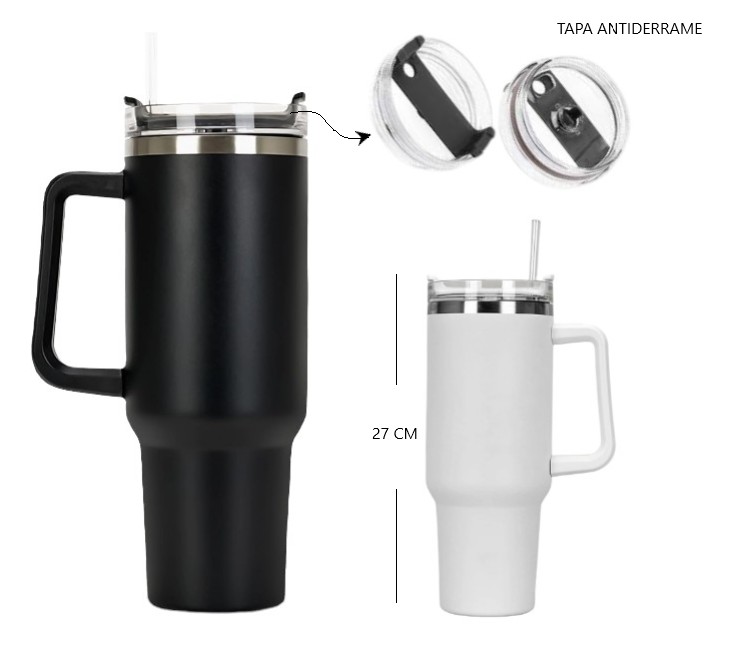 TH-12 VASO TERMICO ROSA/GRIS/BLANCO