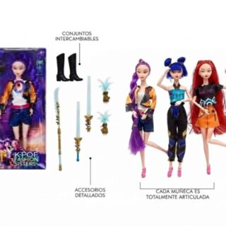 MUÑECA C/ACCESORIOS KPOP DEMON HUNTER X1