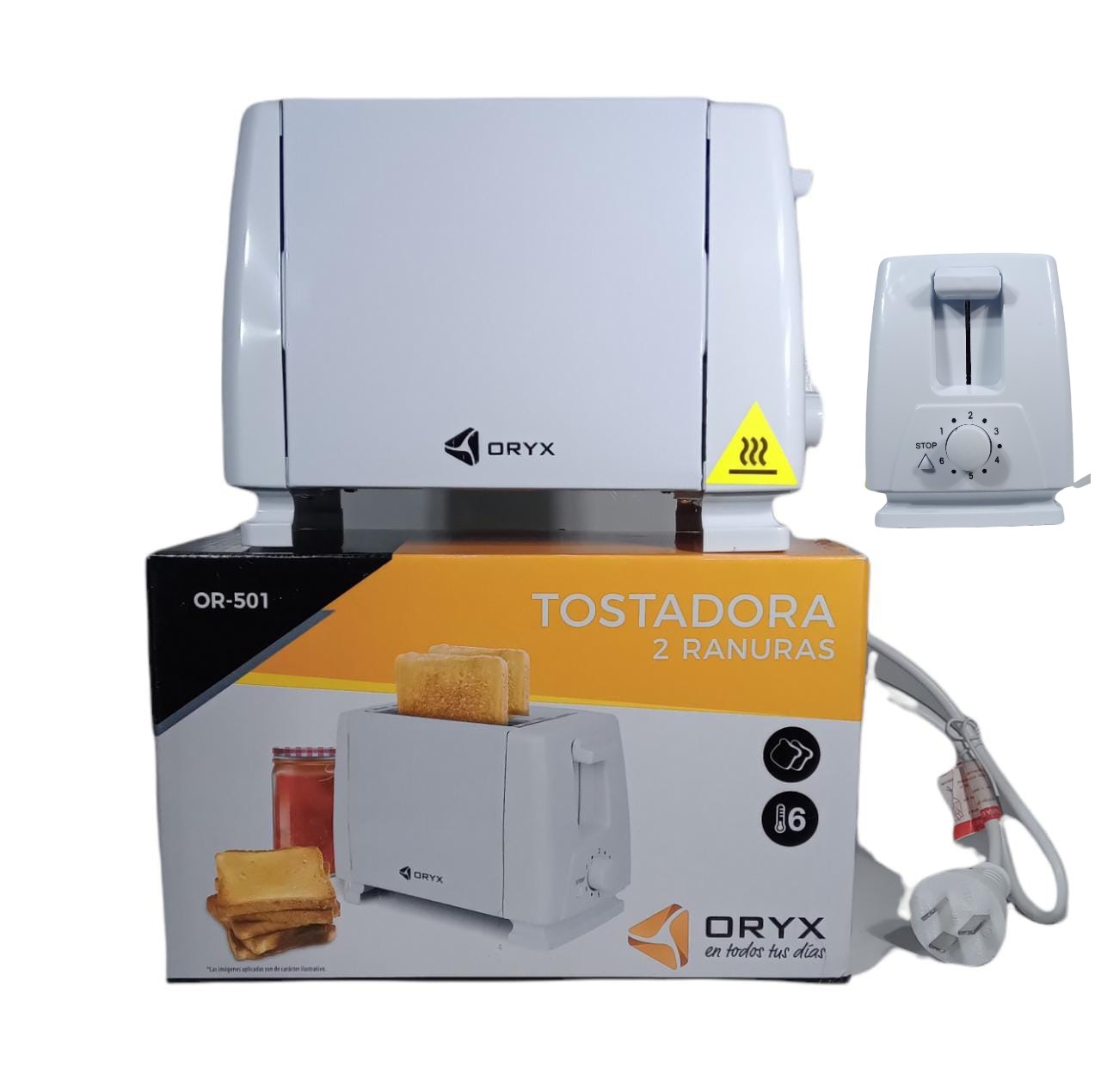 OR-T20 TOSTADORA ORYX 2 RANURAS 750W
