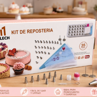 set pasteleria reposteria 35 piezas