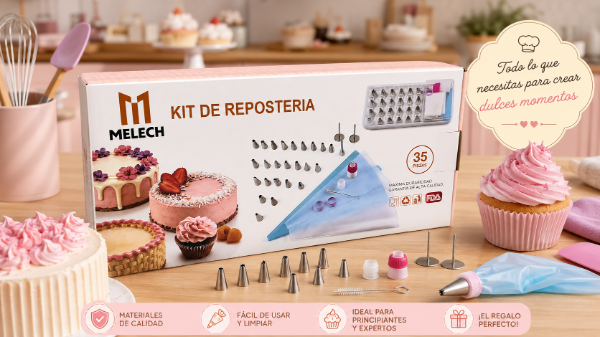 set pasteleria reposteria 35 piezas