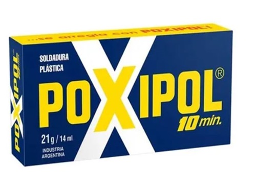 POXIPOL METALICO GRIS 10min