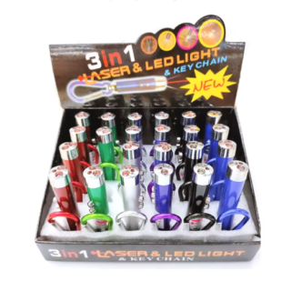 LINTERNA LLAVERO 3 EN 1 minimo 6u