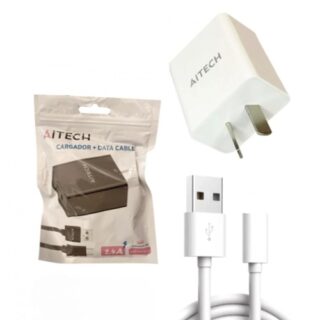 CARGADOR EN BOLSA AITECH 2,4A MICRO USB – V8