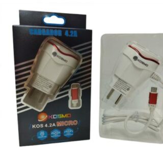 CARGADOR CARGA RAPIDA KOSMO V8 4.2A