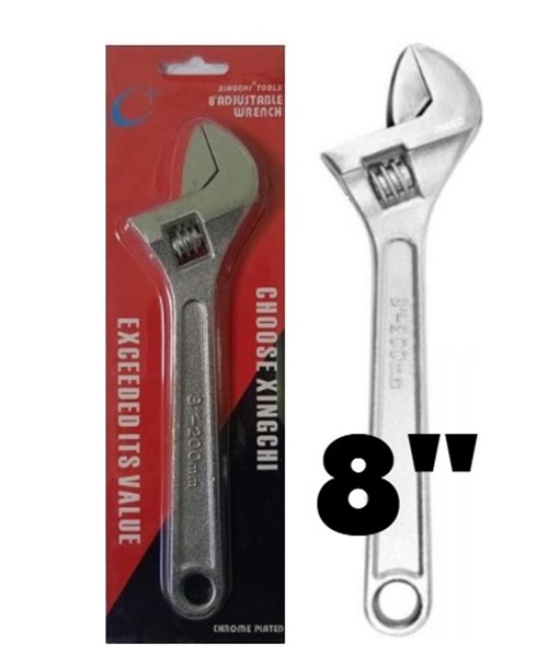 LLAVE FRANCESA 8″ EN BLISTER