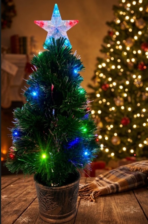 ARBOL DE NAVIDAD 60CM CON 25 LED MULTICOLOR – BS.