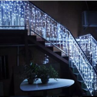 CORTINA LLUVIA LUZ BLANCA 200 LED POL-29 – BS.AS –